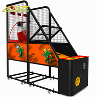 Machine d'arcade de basketball pliable ACS Games Source Factory Free Play, appareil métallique d'intérieur, alimentation 110/220V, version anglaise