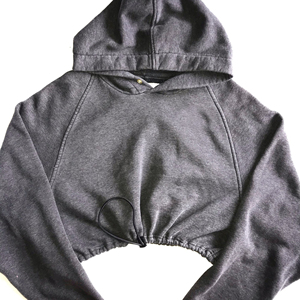 <b>Women</b> <b>Hoodie</b> for Gym Clothing Casual Plain Shoulder Crop Top High Quality Custom Logo <b>Women</b> <b>White</b> Crop Top <b>Hoodies</b> - Product Image 4