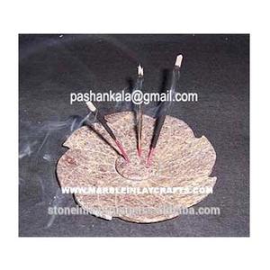 Porte-encens en pierre ollaire sculpté à la main, de forme ronde, poli, avec une surface lisse et brillante, porte-encens de nouvelle forme - Product Image 1