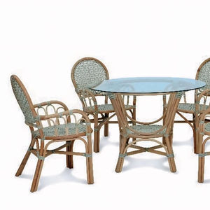 ALBANY BISTRO Juego de comedor para muebles para el hogar Mesa redonda de ratán hecha a mano de Indonesia Venta caliente Estilo antiguo - Product Image 1