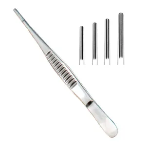 Pinzas quirúrgicas rectas TC DeBakey de 15 cm, pinzas de pulgar para tejido, pinza vascular atraumatismica - Product Image 4