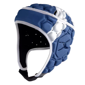 Cascos juveniles de diseño de logotipo personalizado de calidad superior 7v7 casco acolchado de Color sólido a cuadros de fútbol americano al por mayor OEM - Product Image 4