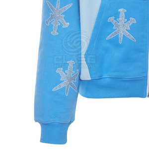 Fabriqué Au Pakistan Personnalisé Hommes Vêtements Strass Hoodies Nouvelle Mode Vêtements D'hiver Coton Tissu Hoodies - Product Image 5