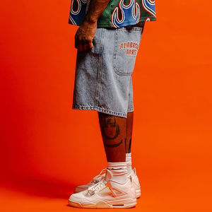 Short d'été de haute qualité pour hommes Logo personnalisé Streetwear Baggy surdimensionné Coupe ample Short décontracté Fabricant - Product Image 2