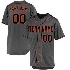 Maillot de baseball personnalisé pour adultes et jeunes, uniforme en polyester respirant avec boutons, équipe et numéro, prix de gros, sublimation - Product Image 6