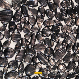 Lote al por mayor de hiperstena natural de alta calidad, cabujón opalescente, formas variadas, diseño para envoltura de alambre y joyería - Product Image 6