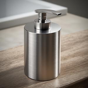 Distributeur de savon de salle de bain en acier inoxydable design pour hôtels, stations balnéaires, maisons et bureaux - Écologique et durable, design moderne et luxueux - Product Image 5