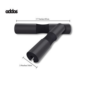 แผ่นป้องกันคอและไหล่ยกน้ําหนักแผ่นหมอบ Eva Foam Barbell กันลื่นพร้อมสายรัดความปลอดภัย
