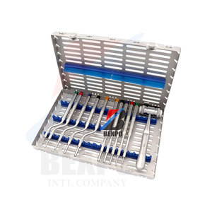 Nouveau acier manuel Source d'alimentation dentaire Sinus Lift ostéotomes Implants Concave droite Instruments chirurgicaux nettoyage remplissage dents - Product Image 6