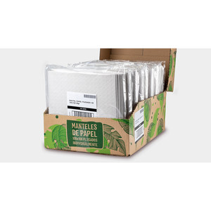 Tovaglia Bianca 100x100cm 35gsm Piegata 1/8, Carta Professionale, 150 Pezzi, B2B - Product Image 1