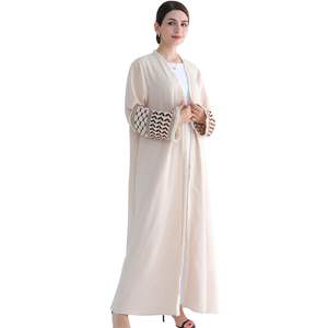 Wholesale Quality Islamic Women's Elegant Polyester Abaya Oversized Hoodie Batwing Floor Length Quick Dry for Ladies - Product Image 3