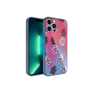 Patterned Hard Silicone Epoxy Phone Case for iPhone 13 Pro Cute Design with <b>UV</b> Printed Camera Protection - Product Image 1