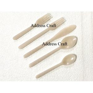 Ensemble de couverts en résine tourbillon blanc 5 pièces ensemble de couverts en résine personnalisé de haute qualité vaisselle en résine sans danger pour les aliments couverts de décoration de mariage - Product Image 1