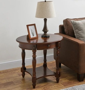 Mesa auxiliar de madera trabajada a mano de calidad premium para aquellos que quieren muebles de lujo con auténtica belleza de madera - Product Image 3