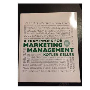 Un cadre pour la gestion marketing, manuel d'édition 6 |   Kotler Keller (Approvisionnement en gros) - Product Image 1