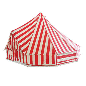 Tienda de Campaña Tipo Campana Pioneer Outdoors, Resistente al Agua, para las Cuatro Estaciones, de Una Habitación, con Franjas Blancas y Rojas, Apertura Automática Rápida, Grande, para 3-4 Personas - Product Image 2