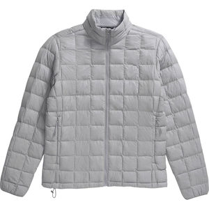 Chaqueta de invierno de estilo callejero para hombre con cuello mandarín patrón sólido tejido de ganchillo cremallera frontal Material de lona - Product Image 4