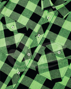 Chemises en flanelle de qualité supérieure pour hommes, respirantes, élégantes, à manches longues, tenue décontractée, vert clair, avec boutons à carreaux, coupe régulière, douces et confortables - Product Image 3