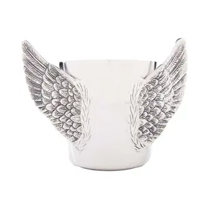 Luxury Modern Aluminium for Cooler Glossy Carving Finish Handmade Eco-Friendly Stylish Wine Cooler <b>Rose</b> <b>Gold</b> Rim Accent - Product Image 4