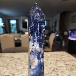 Tự Nhiên Sodalite Tháp 2-4 Inch Đánh Bóng Màu Xanh Pha Lê Điểm Chữa Bệnh Đá Số Lượng Lớn Bán Buôn Loose Đá Quý Pha Lê Cây Đũa Phép - Product Image 6