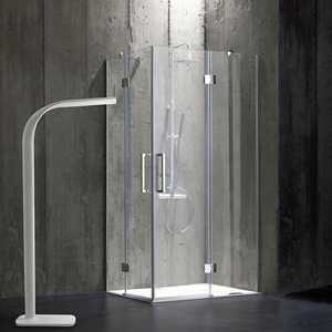Cabine de douche Lion 70X100, verre 6 mm sans cadre, rideaux de douche élégants - Product Image 1