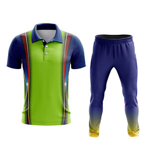 Ropa Deportiva, Uniformes de Cricket, Diseño de Camiseta de Equipo de Cricket a la Moda, Conjunto de Uniformes de Cricket para Práctica - Product Image 1