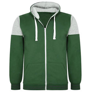 เสื้อฮู้ดซิปแบบเต็มตัวสำหรับผู้ชาย สีน้ำเงินกรมท่า รับสั่งทำเสื้อฮู้ดซิปพร้อมโลโก้แบบกำหนดเอง พิมพ์ลายปัก - Product Image 5