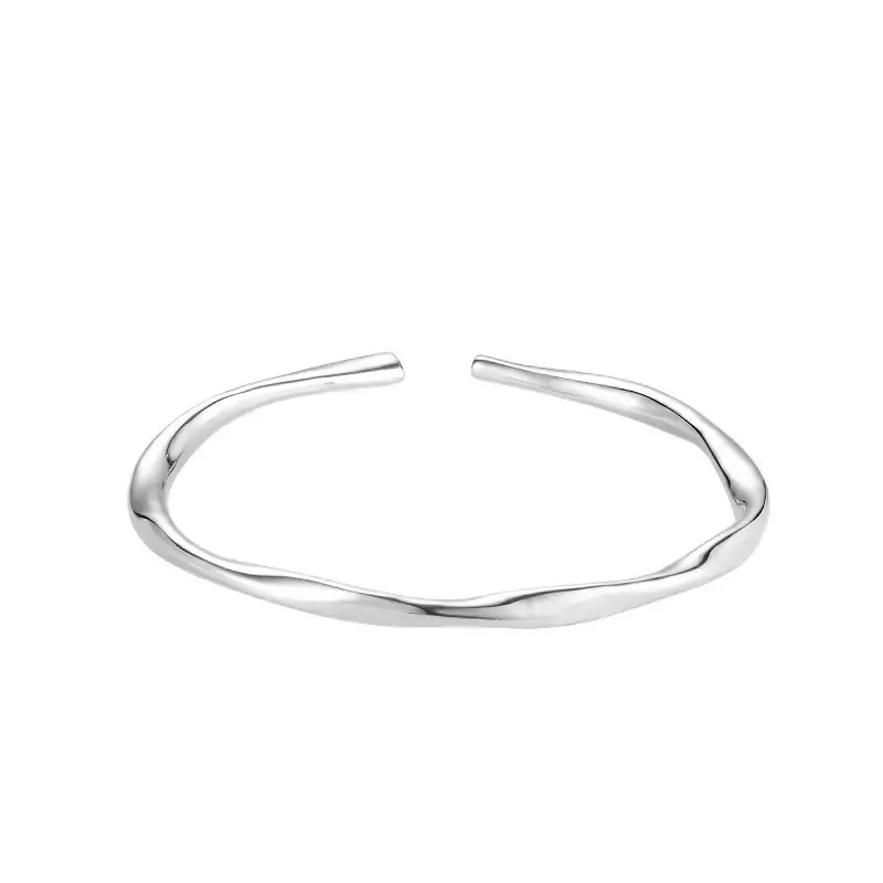 S999 Полный Серебряный браслет Mobius Открытый легкий роскошный браслет кольцо стерлингового серебра браслет подходит для разных людей
