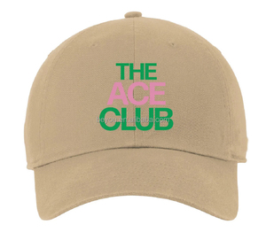 Pink Green 'Ace Clue' Alpha Sorority Baseball Hat Club Series Ropa para mujer Sombrero de golf con correa ajustable - Product Image 4