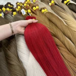 SLAVIC Luxe Qualité Russe Couleur Extensions de Cheveux Humains Vietnamien Remy Vierge Cheveux Europe Standard - Product Image 4