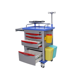 Alta calidad ABS enfermera sala de emergencias carro dispositivo médico carro ruedas para hospitales conveniente Carro de emergencia - Product Image 4