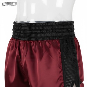 Shorts de combat thaïlandais en gros, shorts de Muay Thai, logo personnalisé pour club et boutique, haute qualité avec poches, shorts d'été pour hommes - Product Image 6
