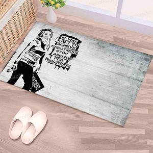 Tapis Graffiti pour Femme, Tapis Peints, Tapis Contemporain, Tapis Imprimé, Tapis Fin Non-tissé - Product Image 1
