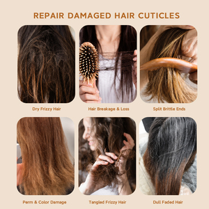 Après-shampoing lissant naturel aux herbes, crème capillaire hydratante pour cheveux crépus et secs, à la kératine végétale et à l'huile d'argan, anti-chute - Product Image 4