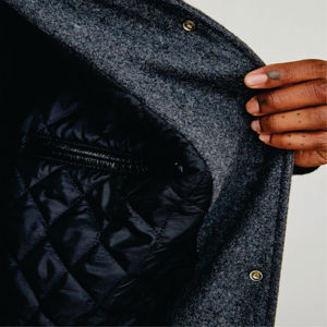 Chaqueta informal de cuero para hombre, logotipo personalizado, diseñador, venta al por mayor, chaquetas de hombre de talla grande puras en blanco - Product Image 2