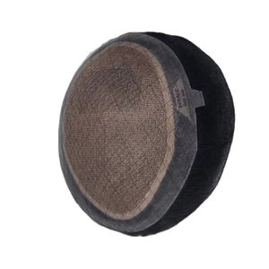 Perruque toupet Miraje Model Taz BD en cheveux humains Remy indiens avec une densité de 100%, vague profonde naturelle et vague corporelle, base en dentelle PU - Product Image 6