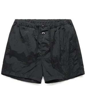 Noir Logo personnalisé hommes Nylon Shorts Sweat hommes Fitness course court respirant Gym Shorts Nylon Shorts