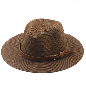 Sombrero de Paja Panamilla para Mujer, Estampado, para Playa, con Borde Ancho, Plegable, Material Toquilla, para Uso Diario - Product Image 6