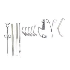 Juego de instrumentos de cirugía manual profesional de acero inoxidable de 25 piezas Kits de disección de amigdalectomía y adenoidectomía - Product Image 6