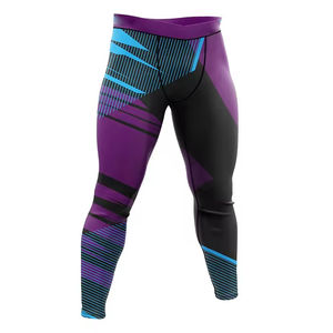 Mallas de Compresión Premium para Hombre, Leggings Deportivos de Alta Elasticidad, Pantalones de Entrenamiento de Secado Rápido, Colores Personalizados con Estampado 2025 - Product Image 1