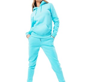 Wholesale Plus Size Women's Winter Breathable Soft Comfort Active Wear Set Hoodies Fleece Casual Sports <b>Sweat</b> Suit Tracksuit - Product Image 1
