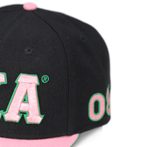 AKA berretto nero di lana per confraternite da donna con Logo anteriore posteriore ricamo personalizzato AKA cappellino da Baseball alla moda - Product Image 6
