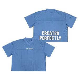 เสื้อเจอร์ซีย์อเมริกันฟุตบอลทรงโอเวอร์ไซส์ ระบายอากาศได้ดี สำหรับผู้ชาย เสื้อยืดตาข่ายแบบกำหนดเอง เสื้อสำหรับฝึกซ้อม - Product Image 6
