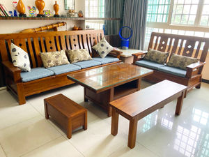 Modern and Classical Teak Sofa Collections with Chairs and Coffee <b>Tables</b> for Living Room - Product Image 3