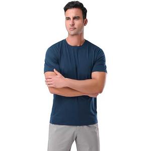 T-shirts pour hommes en coton 100% avec logo personnalisé, impression sérigraphique, manches courtes, écologiques, de haute qualité - Product Image 4