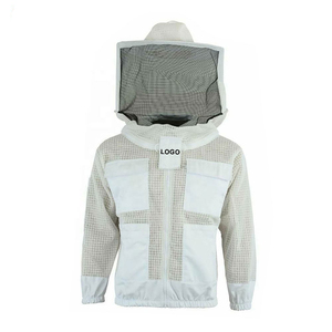 2025 nouveauté Polyester coton mélange apiculture veste de protection avec voile rond anti-piqûre sécurité abeille costumes service OEM - Product Image 2