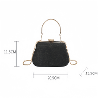 Mini sacs à bandoulière en tweed avec chaîne dorée détachable, petit sac à main de luxe vintage pour femmes, pour fêtes, mariages, usage quotidien