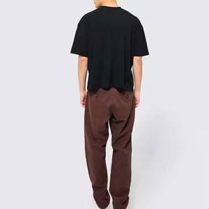 Vente chaude T-shirts noirs personnalisés pour hommes Chemise de sport durable pour hommes de style personnalisé pour la vente en ligne - Product Image 6