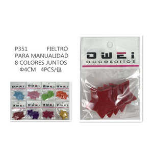 Piezas artesanales de fieltro para niños 24u/c - Product Image 1