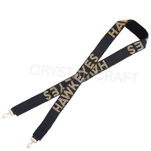 Correa de monedero con cuentas de diseño de Hail Houston, correas de bolsa de cuentas de semillas de oro blanco personalizadas, correa de cuentas personalizada para bolsos - Product Image 3